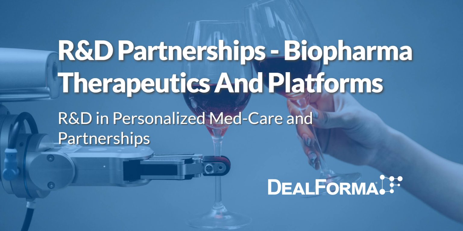 RD Partnerships Biopharma Therapeutics And Platforms