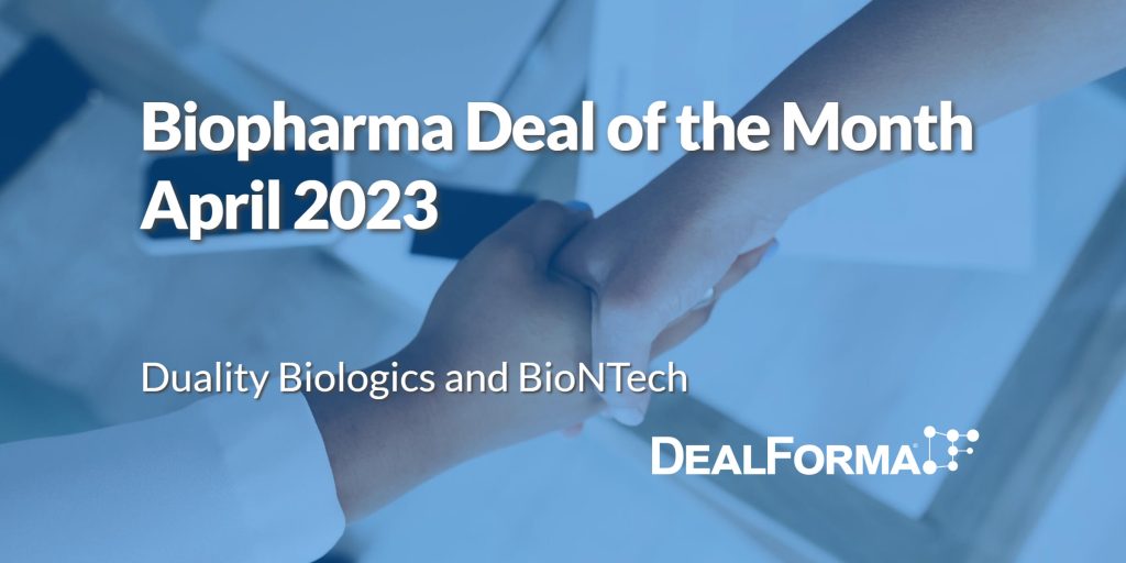 Duality Bio Who had the April 2023 Top Biopharma Deal | DealForma