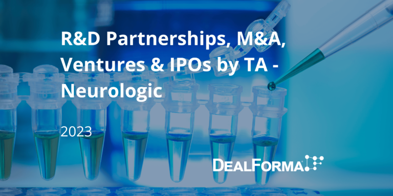 R&D Partnerships, M&A, Ventures & IPOs by TA - Neurologic