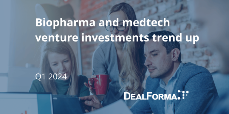 Biopharma and medtech venture investments trend up in Q1