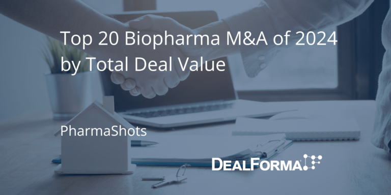 Top 20 Biopharma M&A of 2024 by Total Deal Value
