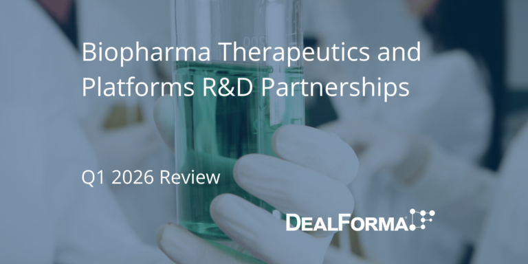 Biopharma Therapeutics and Platforms R&D Partnerships