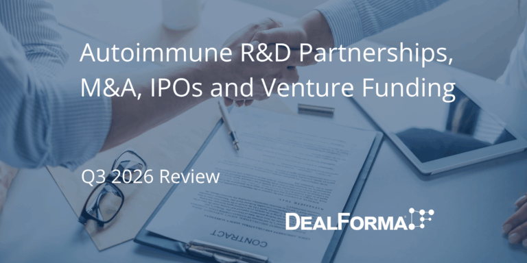 Autoimmune R&D Partnerships, M&A, IPOs and Venture Funding - Q3 2026 Review