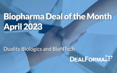 April 2023 Top Biopharma Deal: DualityBio development and commercialization deal with BioNTech for DB-1303 and DB-1311 for cancer