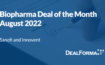 August 2022 Top Biopharma Deal: Sanofi – Innovent for Cancer Drugs SAR408701 and SAR444245