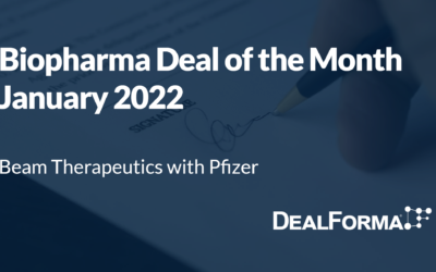 January 2022 Top Biopharma Deal: Beam – Pfizer In Vivo Base Editing and Delivery Programs for Rare Diseases