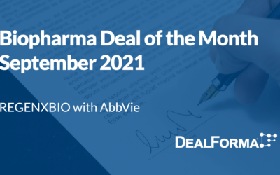 September 2021 Top Biopharma Deal: REGENXBIO – AbbVie for RBX-314 for wet AMD, diabetic retinopathy