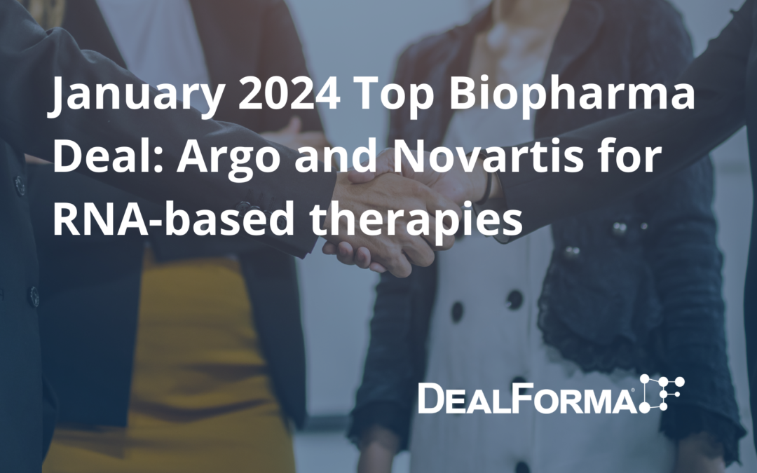 January 2024 Top Biopharma Deal: Argo and Novartis for RNA-based therapies