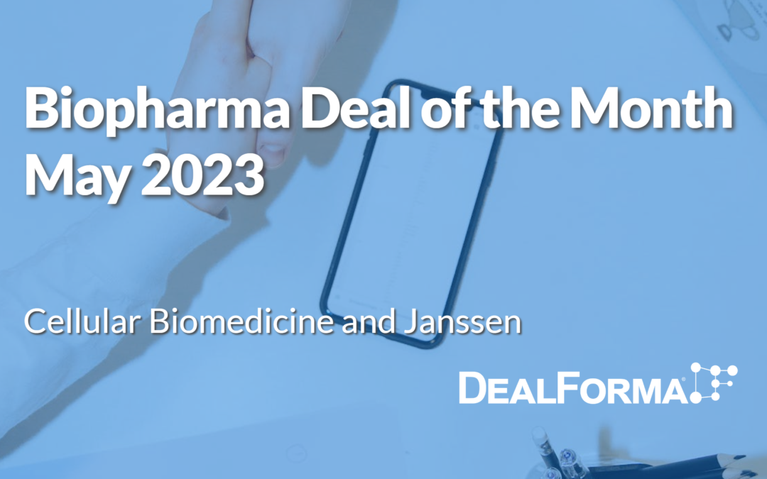 May 2023 Top Biopharma Deal: Cellular Biomedicine development and commercialization deal with Janssen for C-CAR039 and C-CAR066